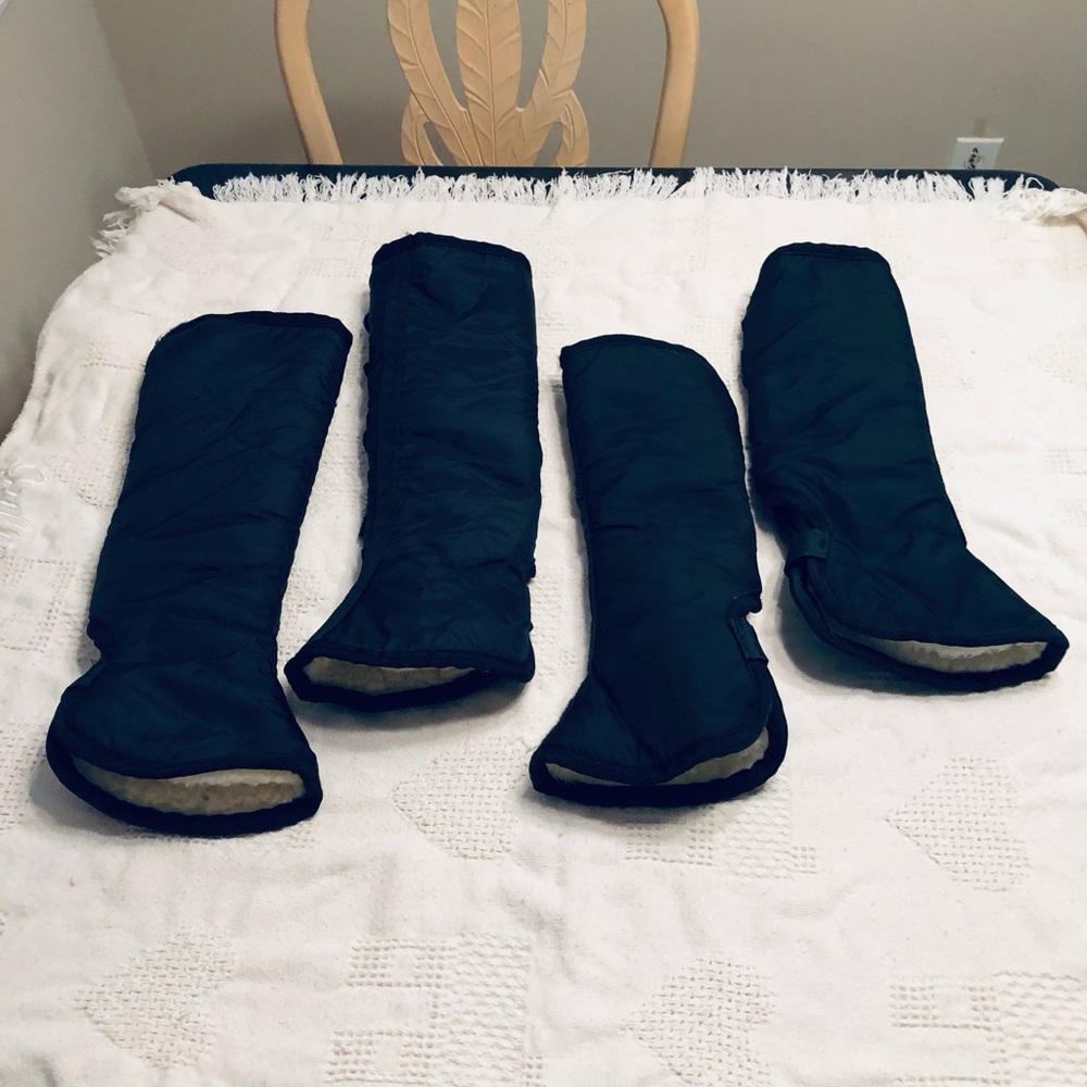 🐴 Wraps Horse Faux Fleece Lined - Shipping Transport Travel 16” (4 qty), Clean